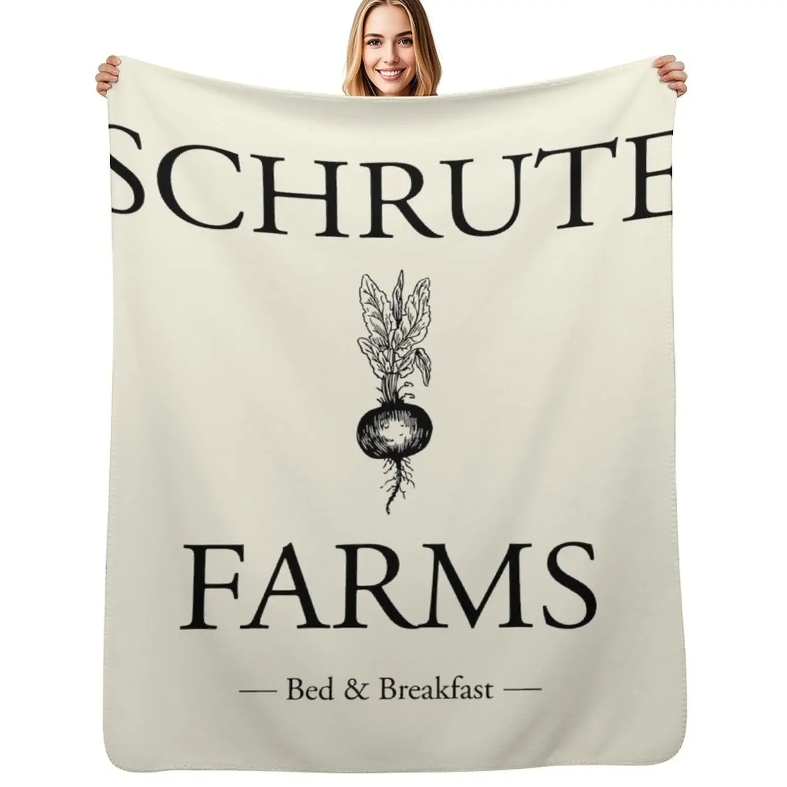 

Schrute Farms Throw Blanket Large Camping halloween Extra Large Throw Blanket