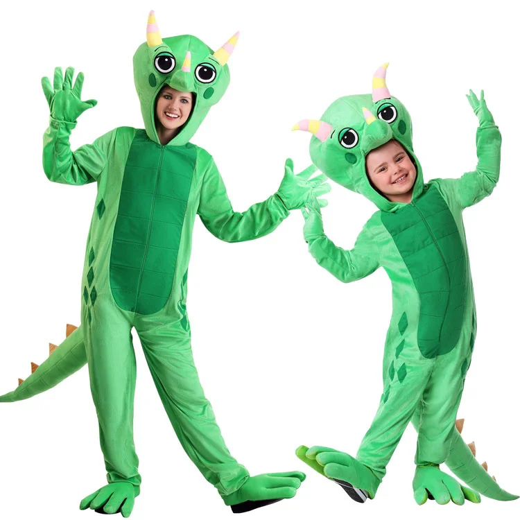 Halloween children's Day Adult Children Magic School Bus Mascot Chameleon body Dress Up Costume