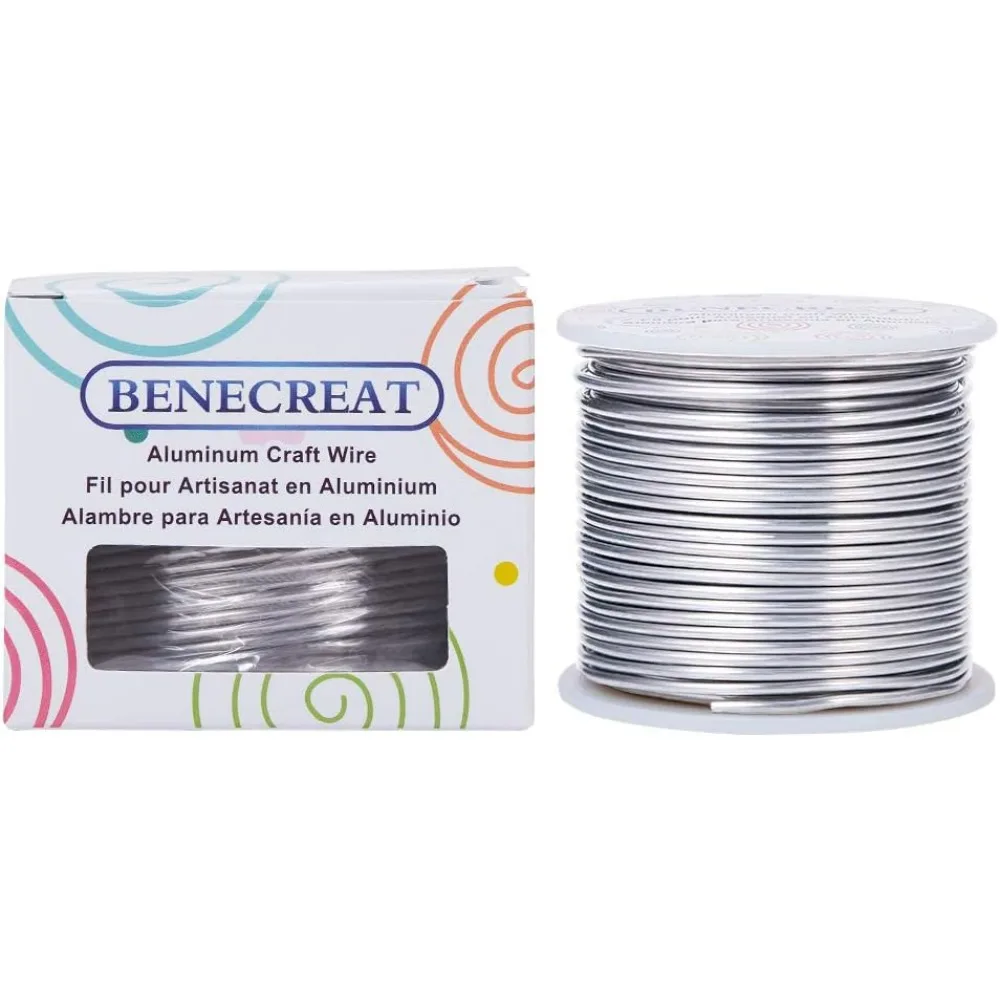 12 Gauge 100 Feet Tarnish Resistant Aluminum Wire Primary Color for Jewelry Beading Craft Sculpting Model Skeleton