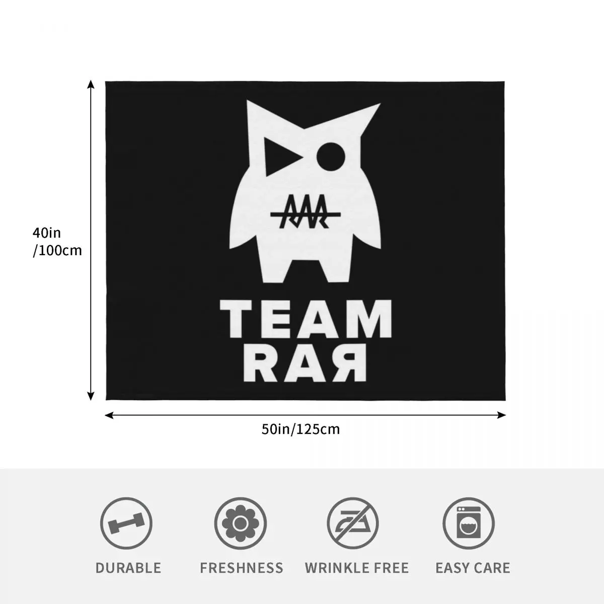 بطانية رمي Team Rar Merch Team Rar V0 Crew، أفكار هدايا عيد الحب الكبيرة، بطانيات منقوشة من القطيفة الناعمة الثقيلة