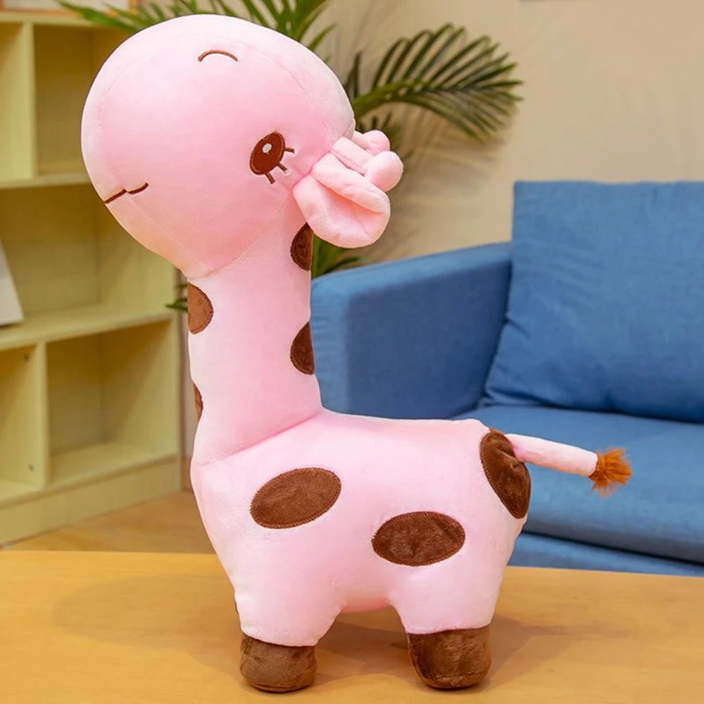 Peluche Girafe Mignonne pour Enfant, Animal de Dessin Animé, Beurre Doux, Coussin Amusant, Muppets, Cadeau d'Anniversaire et de Vacances, Jouets, 40cm