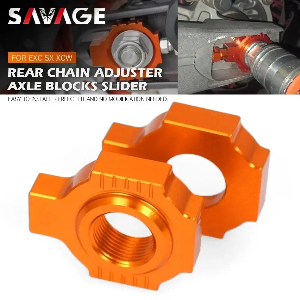 

Chain Adjuster Regulator Sliders For EXCF EXC 500 450 400 350 300 250 200 125 SX SXS XC XCW MXC Motorcycle Axle Block Tensioner