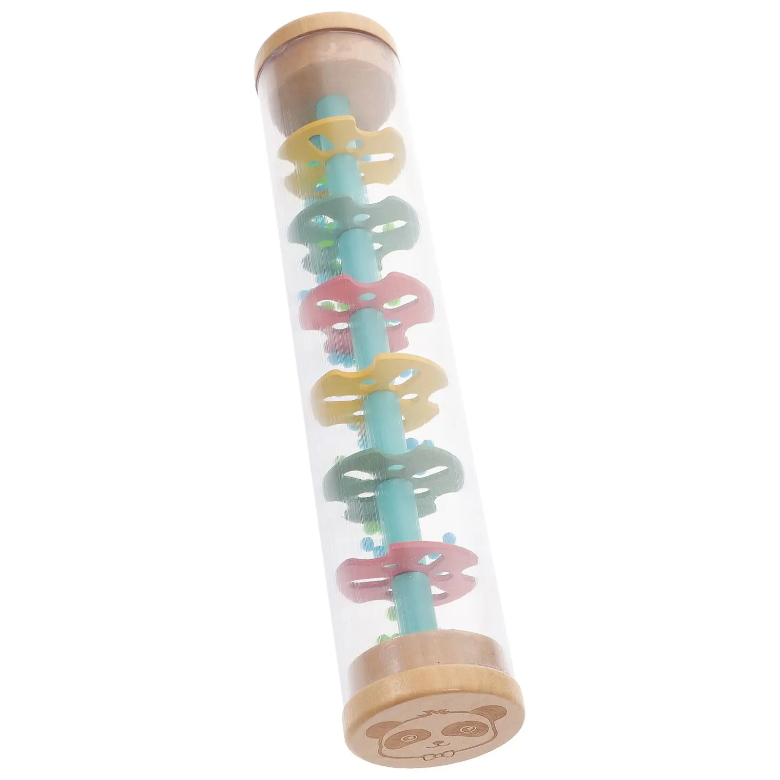 

Rainphone Kids Musical Toys Stick Bamboo imitation Early Education Material Portable Size Colorful Beads Cascade Sound