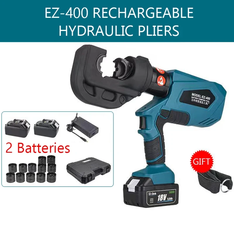 

EZ-300/EZ-400 Rechargeable Hydraulic Pliers Electric Hydraulic Crimping Charging Crimping Tool Crimping Pliers Ex-factory price