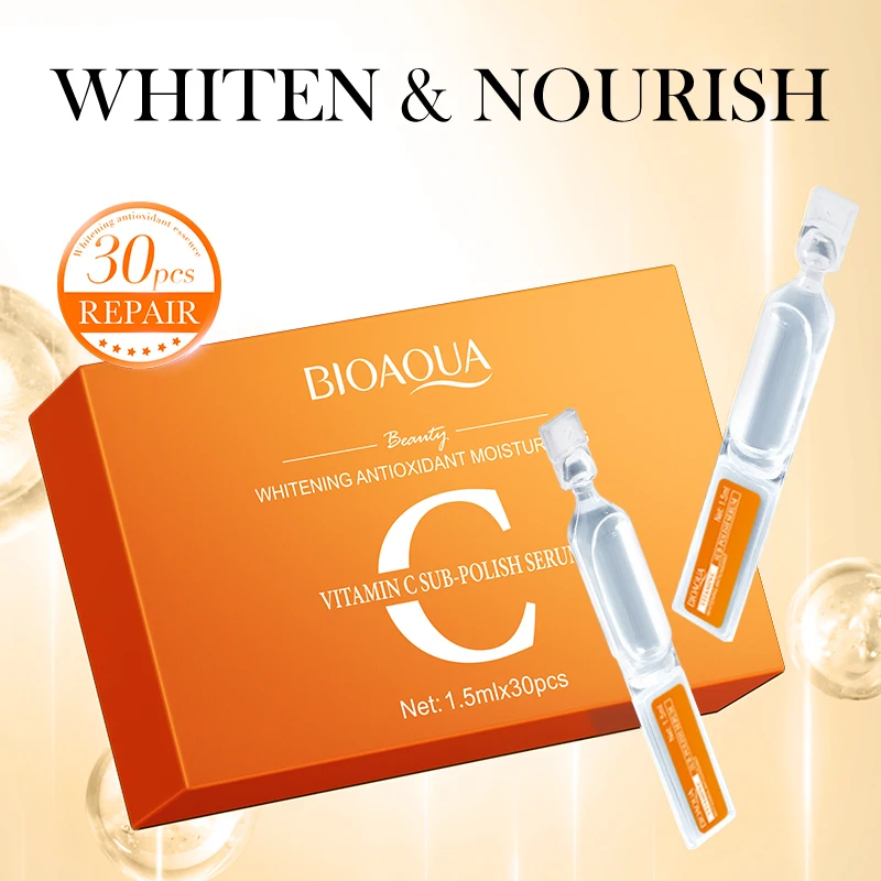 30pcs/box Face Moisturizing Firming Hydrating Retinol Vitamin C Hyaluronic Acid Serum Facial Essence Face Skin Care