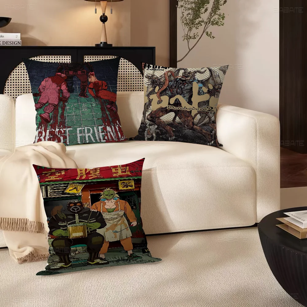 

Anime HD Vintage Dorohedoro Pillow Cushion Cover Pillowcase Living Room Sofa Home Decor Customized