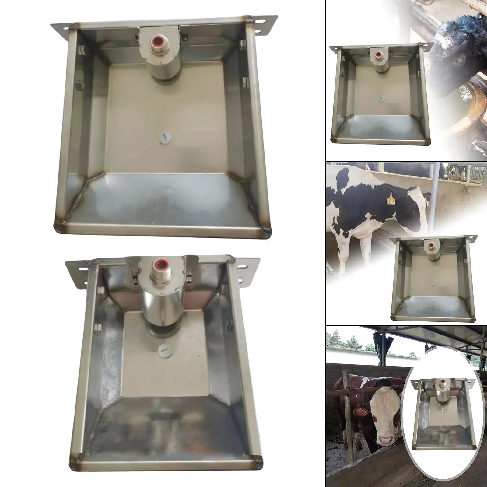 Stainless Steel Automatic Water Feeder Bowl for Farm Animals Horses Cattle Sheep Goats Pigs Easy Hydration Stainless Steel Automatic Water Feeder Bowl for Farm Animals Horses Cattle Sheep Goats Pigs Easy Hydration