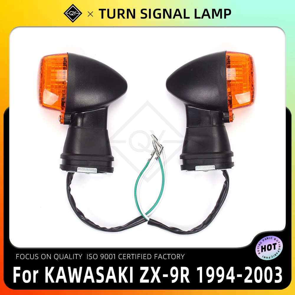 LQYL Front Turn Signal Lamp Indicator Lights Blinkers For Kawasaki ZX900 Ninja ZX-9R ZX9R 1994 1998 1999 2001 2000 2002 2003