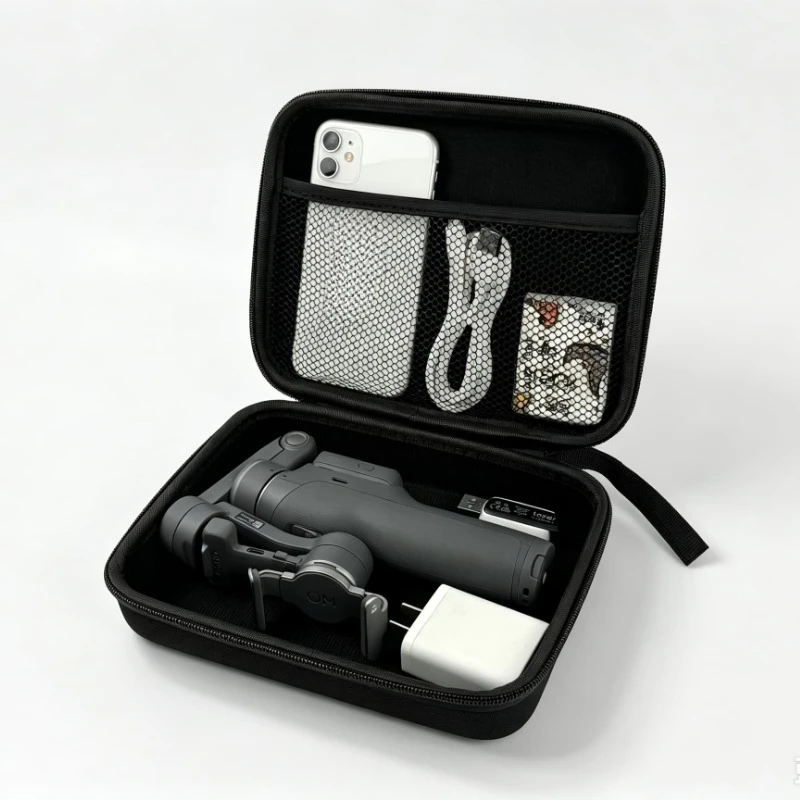 Hard EVA Storage Case Only,Portable Shockproof Carrying Bag for Phone Gimbal Stabilizer,Mesh Pockets Organizer for Travel