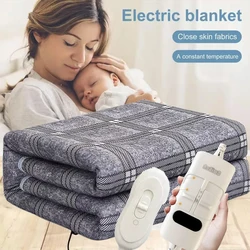 Electric Heating Blanket Automatic Thermostat Double Body Warmer Bed Mattress EU Plug 220V Electric Heated Carpets Mat Pad