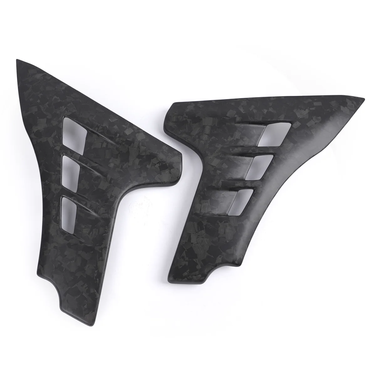 Forged smooth carbon fiber sliding spoiler side cover for 2023.5-2025 CVO Street Glide FLTRXSE