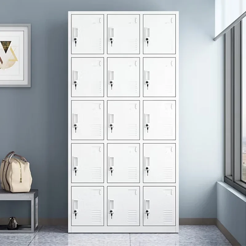Metal Cabinet for Gym School Staff Toys Shoes Clothes Lockable Storage Locker with Lock Steel Storage Cabinets  Steel Staff