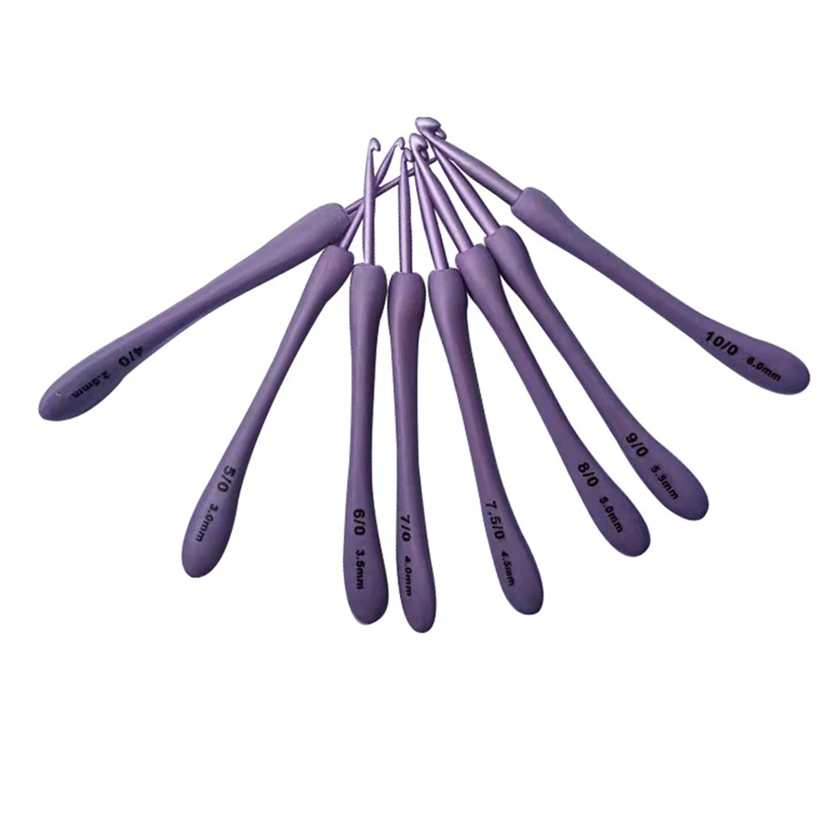 

ABXK 8Pcs Crochet Hooks Set Craft Crochet Weaving Knitting Needles Hooks for Sewing Crafts Stitching 2.5-6.0mm