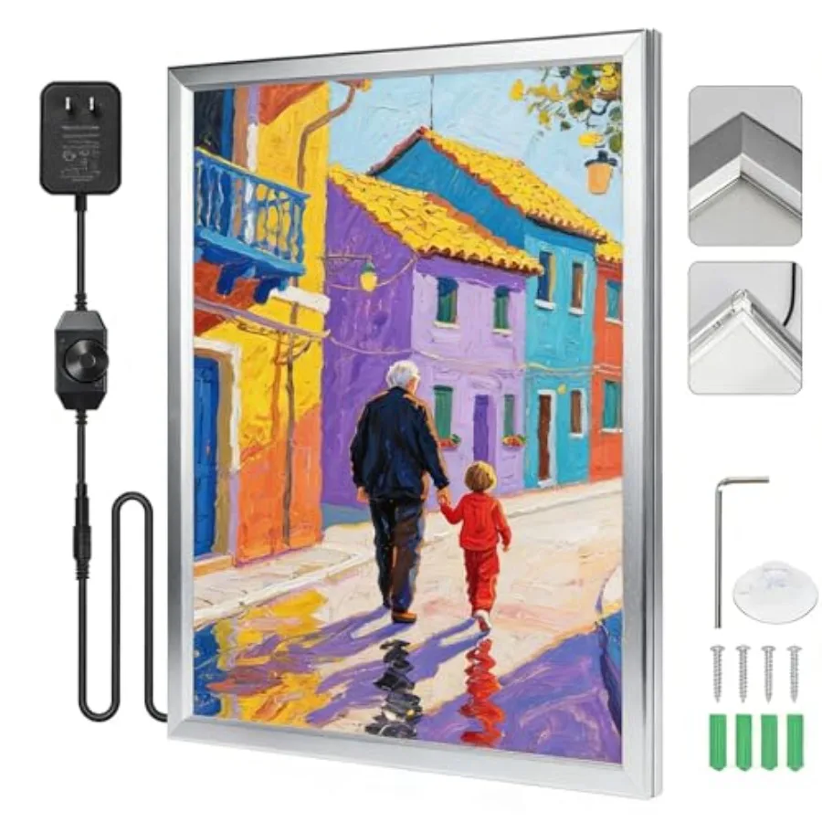 

Новая модель: Светодиодная рамка для кинопостеров 24x36 дюймов, световой короб с подсветкой и диммером, настенное крепление, алюминиевая рамка для кинопостеров со светодиодной подсветкой.