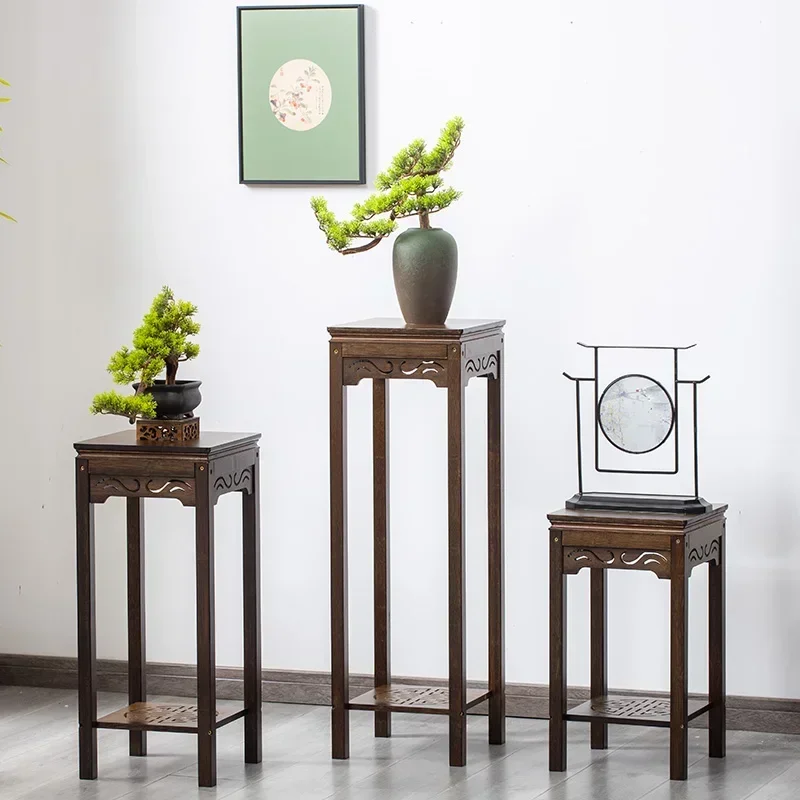 

-+-Luxry Indoor Flower Shelf Wood Chinese Outside Flower Shelf Large Four Legged Repisas De Madera Garden Home Furniture Sets