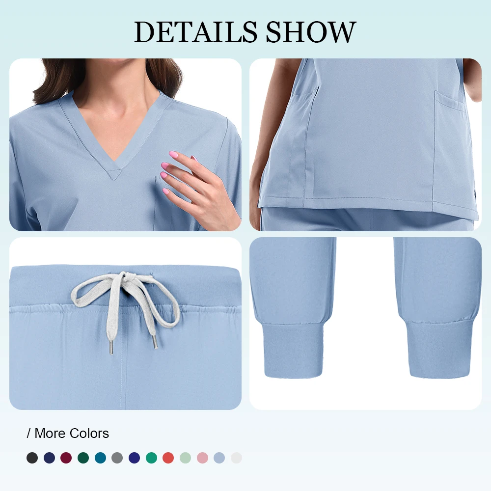 Scrubs Women Beauty SPA Uniform Pet Clinic Store Veterinary Dentistry Work Clothes Set High-quality Medical Nurse Uniform Unisex