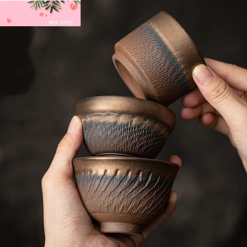 

Позолоченная железная глазурь Master Cup Чайная чашка Керамический чайный сервиз кунг-фу Чайная чашка Ретро чайная чаша