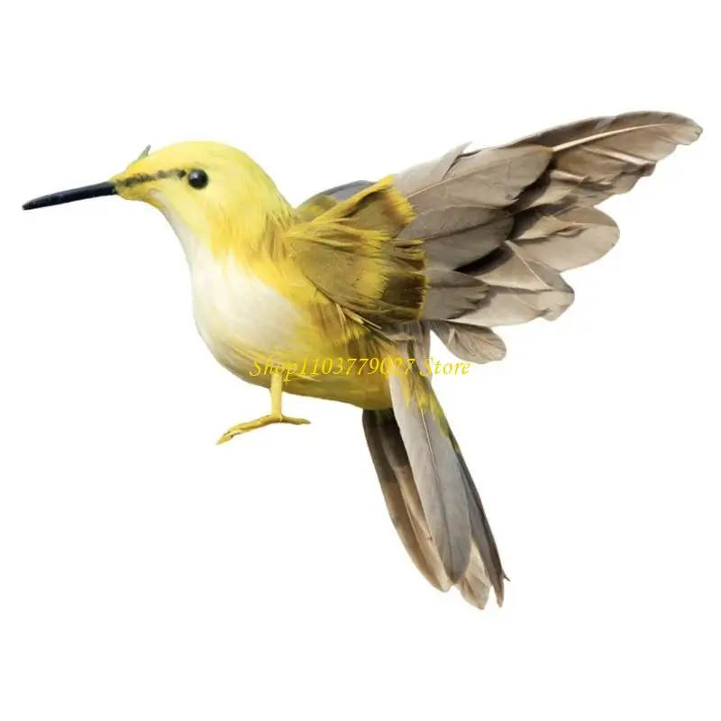 C4DF Colorful Simulation Bird Figurine for Balcony and Living Room Natural Accents