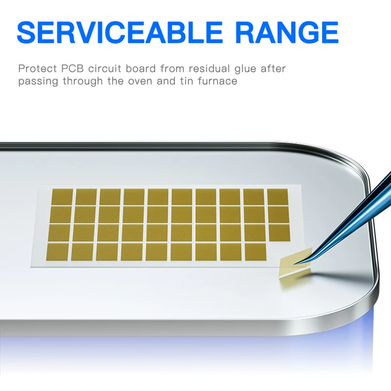 เทปอิเล็กทรอนิคส์ทนความร้อนโทรศัพท์มือถือบอร์ดวงจร PCB เทปซ่อมแบตเตอรี่ลิเธียมขนาด2มม./5มม./8มม./10มม./25มม. 35ม.