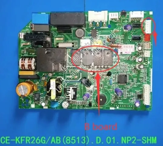 Nueva placa de control KT Midea 17122000041465   CE-KFR/35/53G/AB(CHZ) CE-KFR26G/AB(8513) KFR35G/AB(115V) 1712000007905