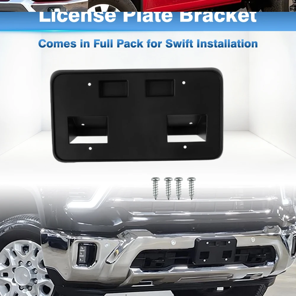 

Для Chevrolet Silverado 2500 3500 HD 2024-2025 монтажный держатель переднего номерного знака 85650573 GM1068256 196743304472