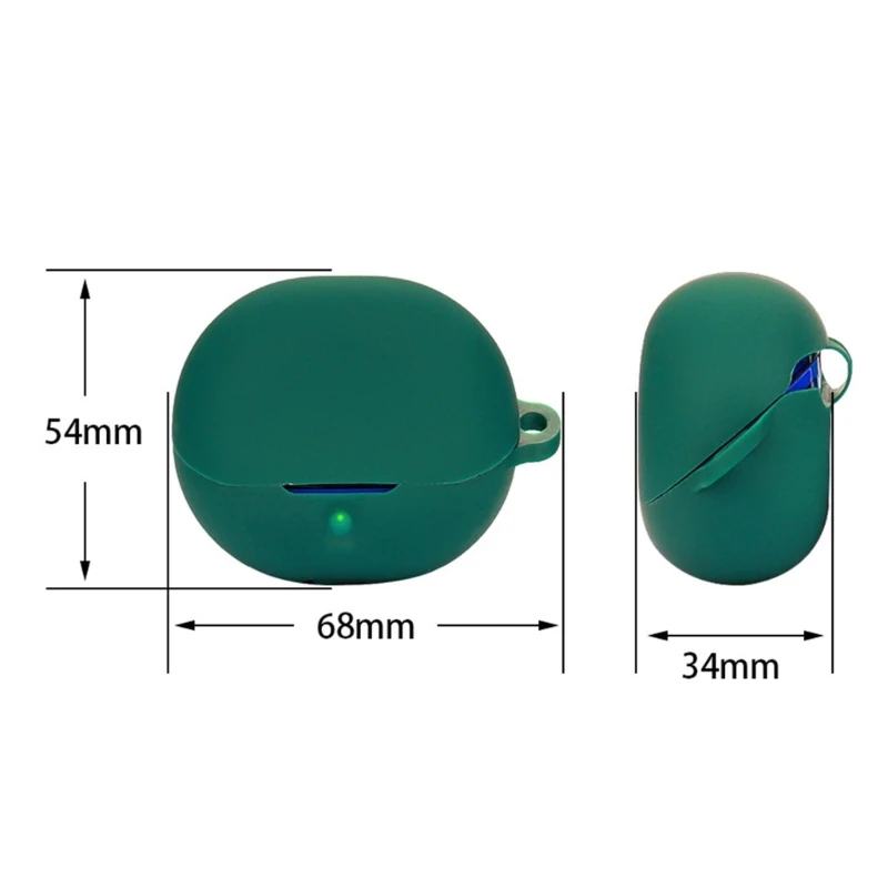 QX2B Ударопрочный корпус для наушников Удобный для кожи чехол для звука PEATS Прозрачный моющийся защитный корпус Нескользящий