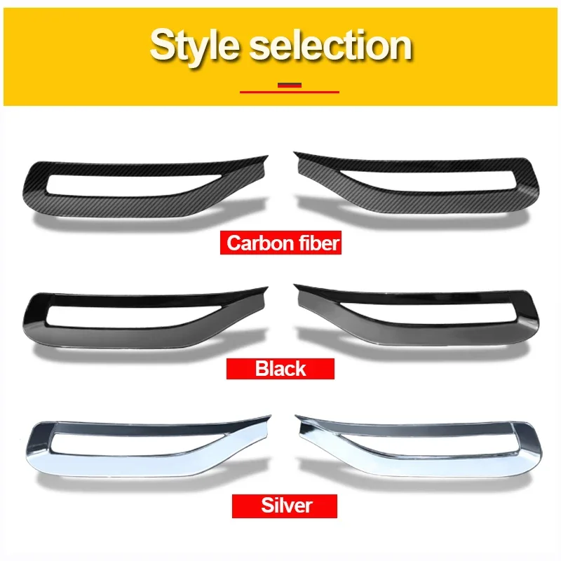 ABS Car Rear Fog Light Lamp Cover Trim Bumper Reflector Decoration Accessories For Toyota Corolla E210 2019-2021 2022 2023 2024 view 6