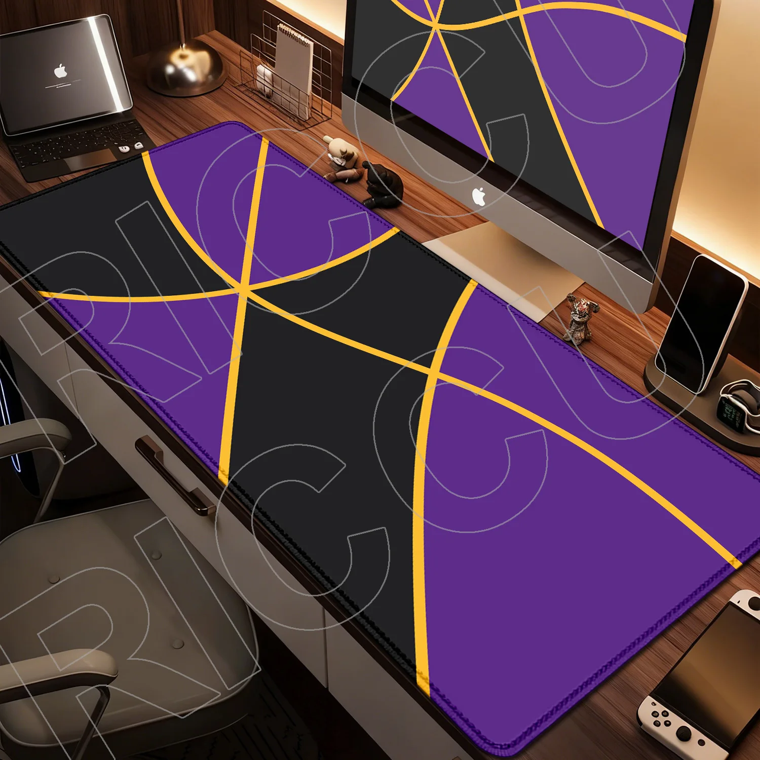 

Basketball line texture Mouse Pad Large Gaming Mouse pads Offices PC Accessories Laptop Office Rubber Non-Slip Stitched Desk Mat