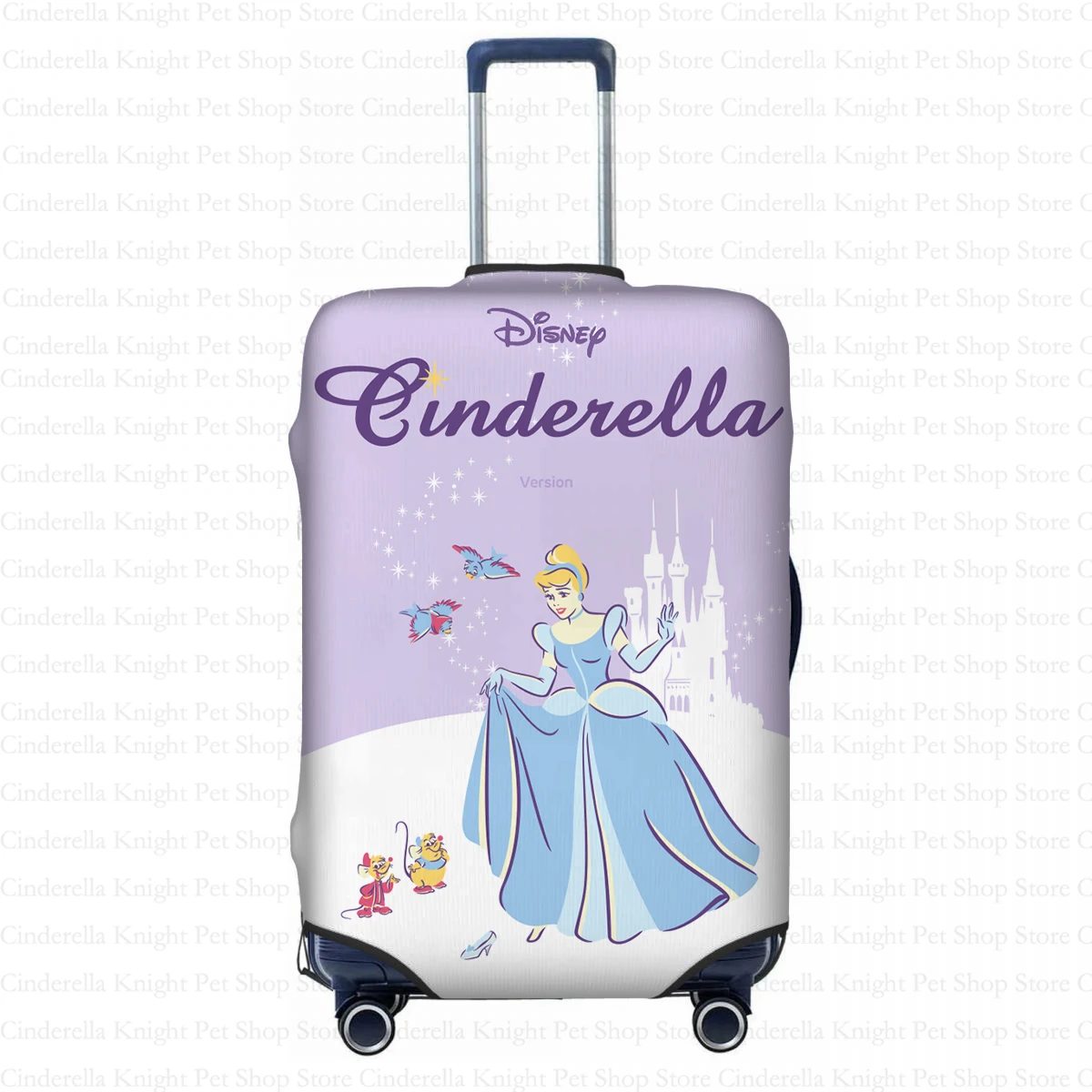 Fits 18-32 inch travel suitcases Anti-scratch cover Customized Sandi Princess Cinderella Pattern Travel Luggage Cover