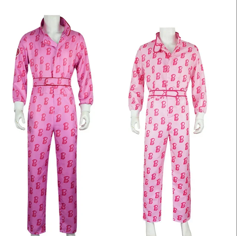 Movie Barbi Ken Ryan Gosling Jumpsuit Cosplay Costume Kids Adult Princess Robbie Bodysuit Halloween Carnival Party Fancy Uniform