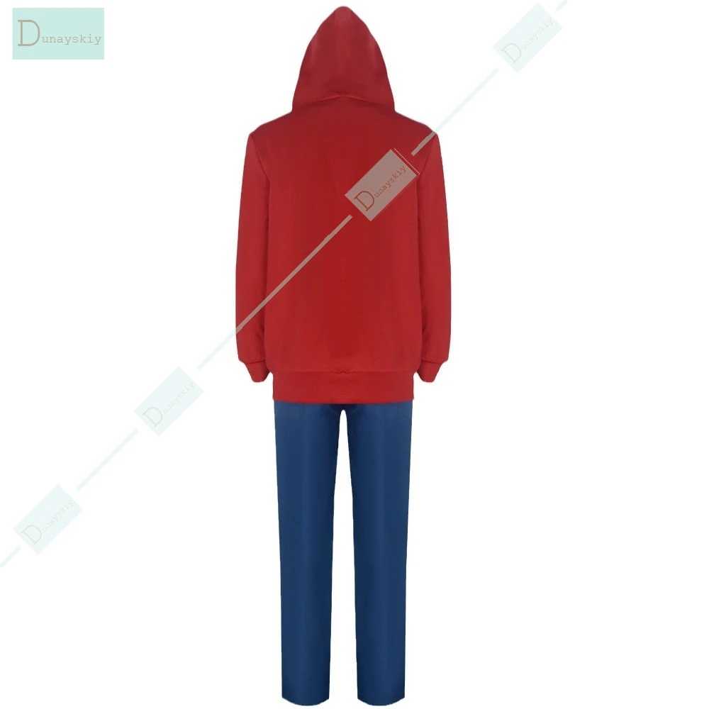 Anime Moive Co co Miguel Cosplay Hoodie Costumes Coat Mask for Adult Kids Boys Kids Jackets Hoodies Red Sweatshirts Coat