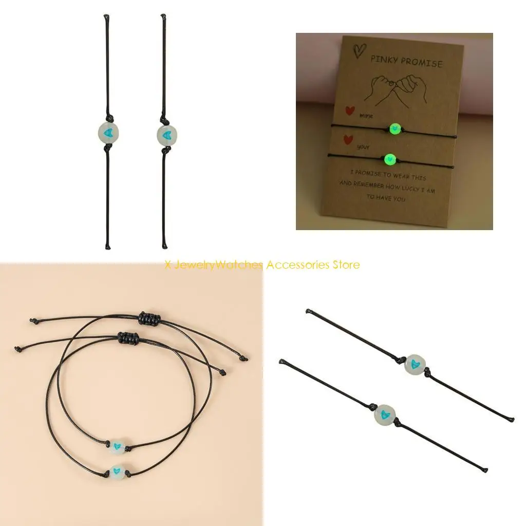 31kd-2xpinky-promise-Браслеты-Парный-браслет-дружбы-со-светящейся-бусиной