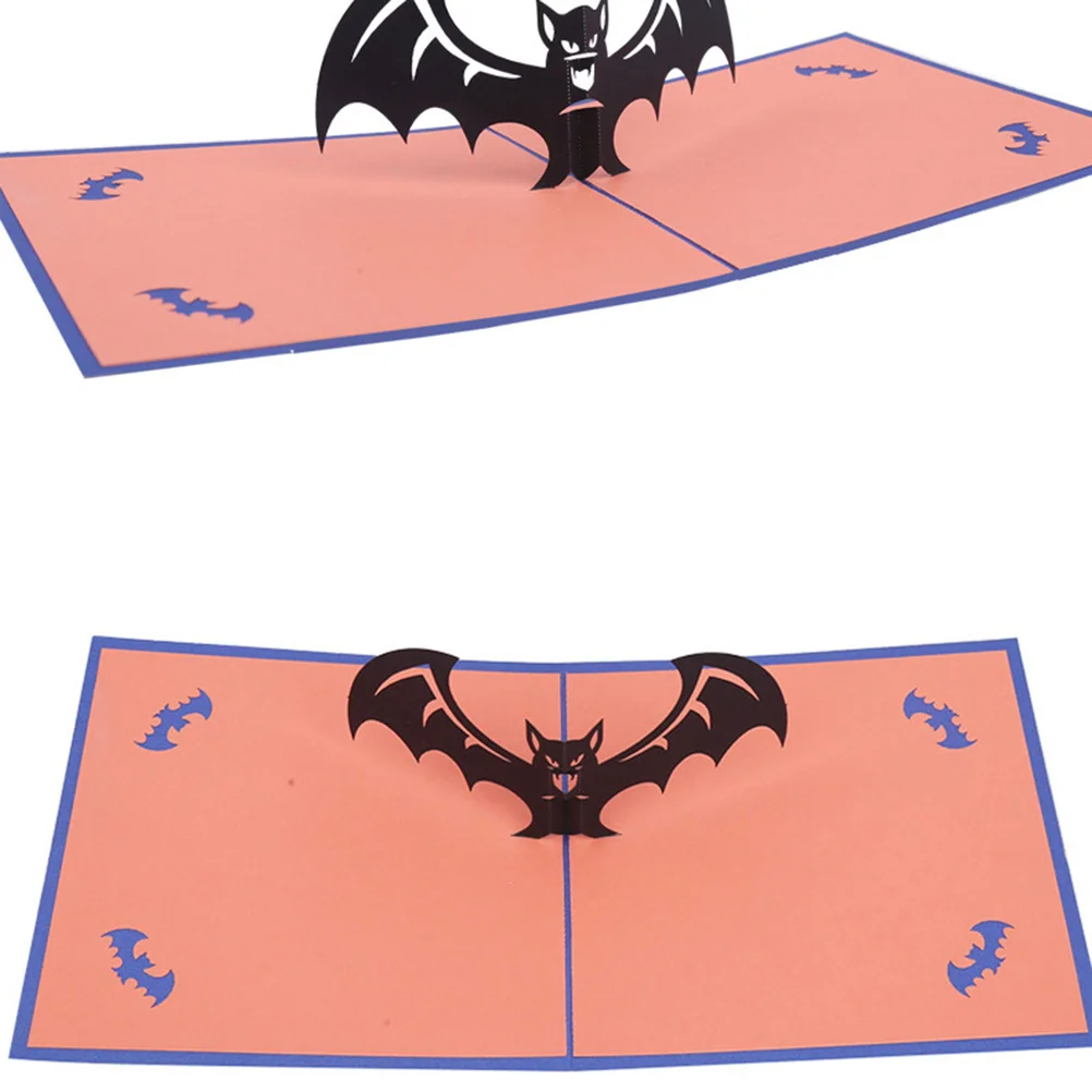 Creative 3D Up Bat Halloween Greeting Gift Party Supplies for Kids Holiday Regards Halloween cards Halloween gift cards