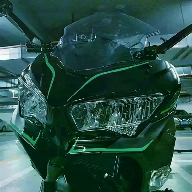 

Наклейки на фары мотоцикла, светоотражающие, 1/5 листа, для Kawasaki Ninja NINJA400 H2 H2SX