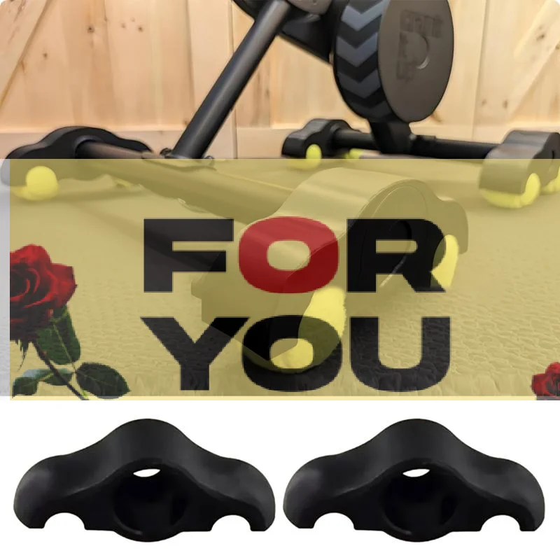 

【OD】Tennis Ball Foot Pads Indoor Bike Snap Rocker Feet Adapter Rocker Plate Feet Shock Absorbing Tennis Ball Feet Stability Mat