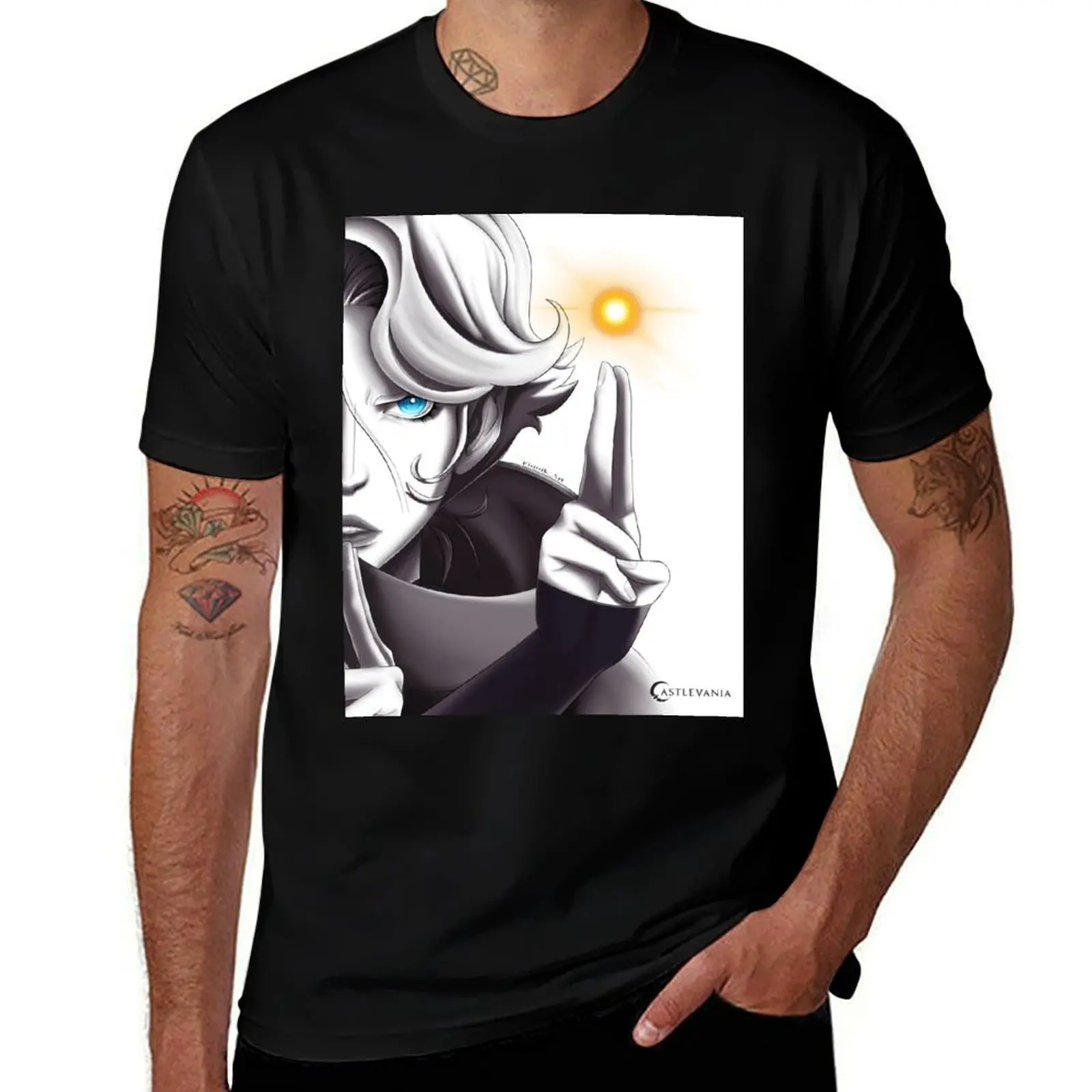 

Sypha from Castlevania T-Shirt man t shirt heavy cotton g man t shirts for men T-Shirt