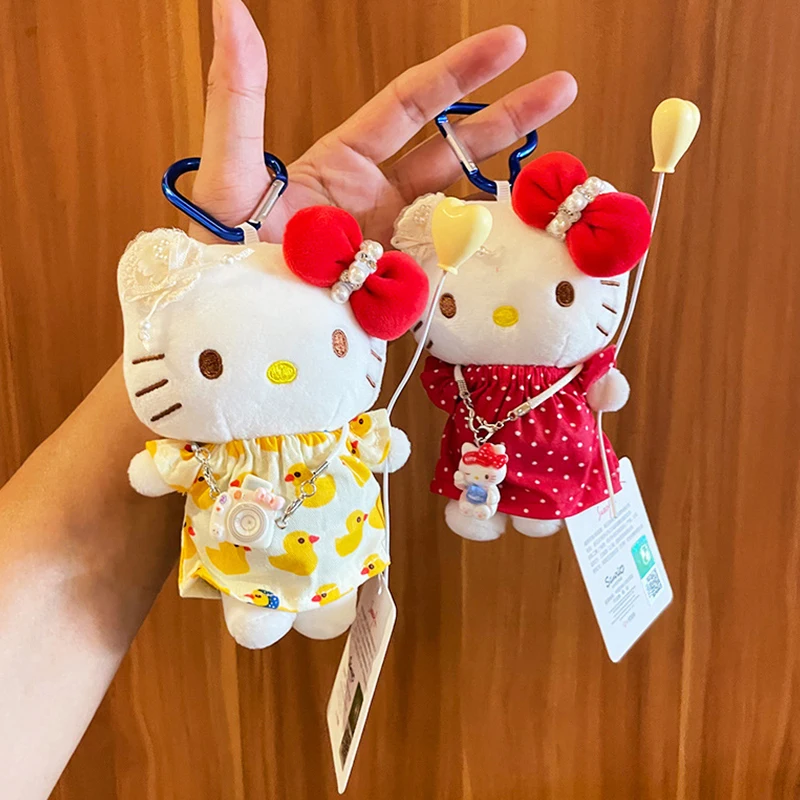 

Sanrios Plush Doll Keychain Pendant Anime Hellokittys Stuffed Animal Toys Bag Accessory Gift for Girls Backpack Charm Decoration