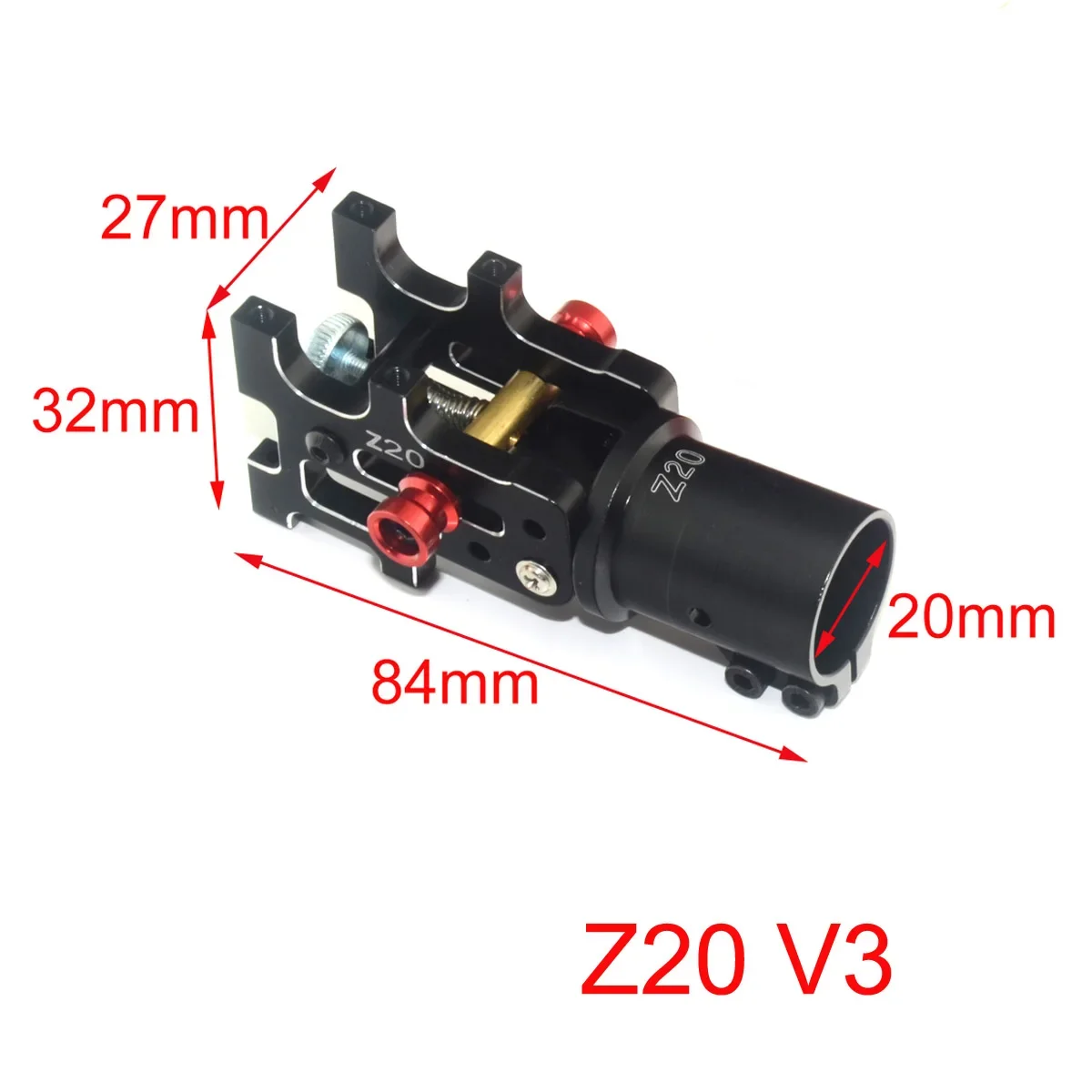 Z20 v3 alumínio dobrável braço tubo comum diy edição aprimorada atualizada para diâmetro 20mm tubo rc quadcopter fpv proteção de plantas drone