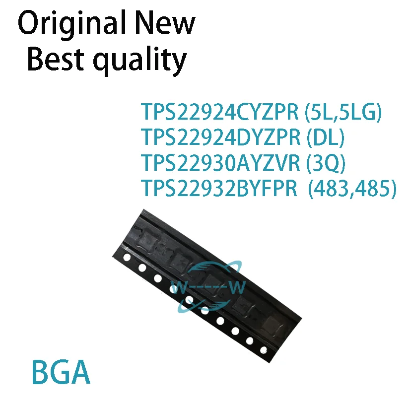 (5-10 PCS)NEW TPS22924CYZPR 5L 5LG TPS22924DYZPR DL TPS22930AYZVR 3Q TPS22932BYFPR 483 485 TPS22924CY BGA IC CHIP