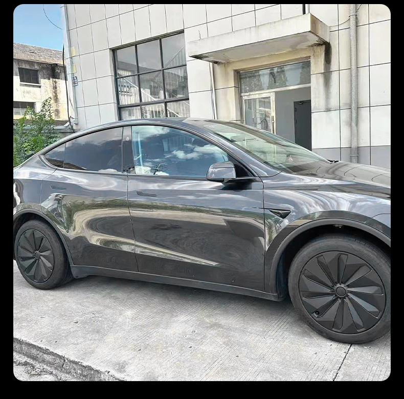 4 Stück für Model Y Juniper 2025-2026 19 Zoll Uberhelix-Style Radkappen für Tesla Felgenabdeckung Zubehör Radkappe Automobil-Radkappe – Detail 17