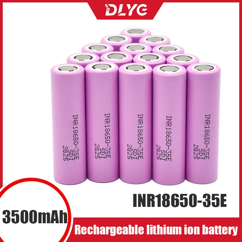 

18650 Original High Power 18650 3500mah 25A Discharge Inr18650 35e 18650 Battery Lithium Ion 3.7V Rechargeable Battery