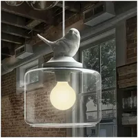 Contemporary and contracted creative personality retro art glass chandelier cafe restaurant study lamps act the role of milan