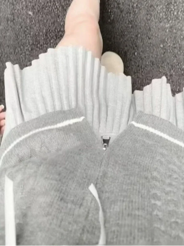 ay Hooded Knitted Sweater Women's Autumn New Sle Double Zipper Soft Outerwear Cardigan Coat Commute Sle Loose Fit Long ...