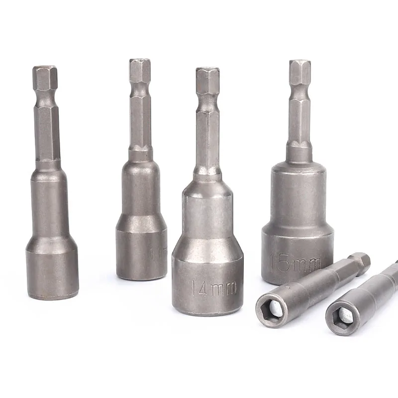 Magnetic Extended Hex Socket Bits, for Impact Wrench, Air Gun, Screwdriver, Electric Drill