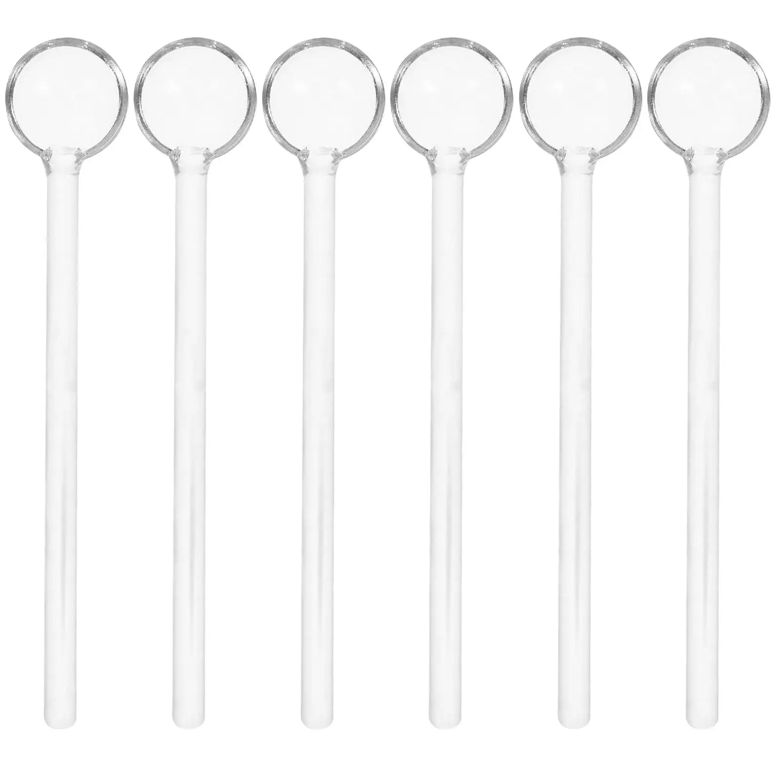 

Long Handle Coffee Spoon Glass Tea Spoon Safe Portable Lightweight Modern Design Easy Clean Non for Tea