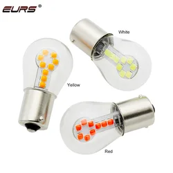 EURS 1PCS 1156 BA15S P21W 1157 BAY15D Led Bulbs 3030 18SMD Daytime Running Light Car Brake Reverse Light Turn Signal Bulb 12V