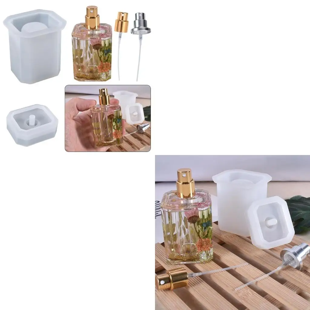 Silicone Resin Casting Mould Tools for Epoxy Resin Making 3D Bottle DIY