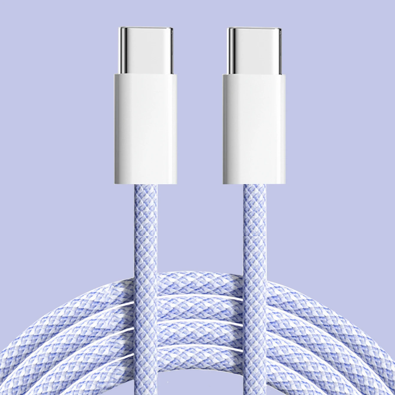 60 W Typ C auf Typ C Farbkabel für Apple iPhone 15 PD Schnellladung für Huawei Xiaomi Samsung Typ C Weben Kabelzubehör