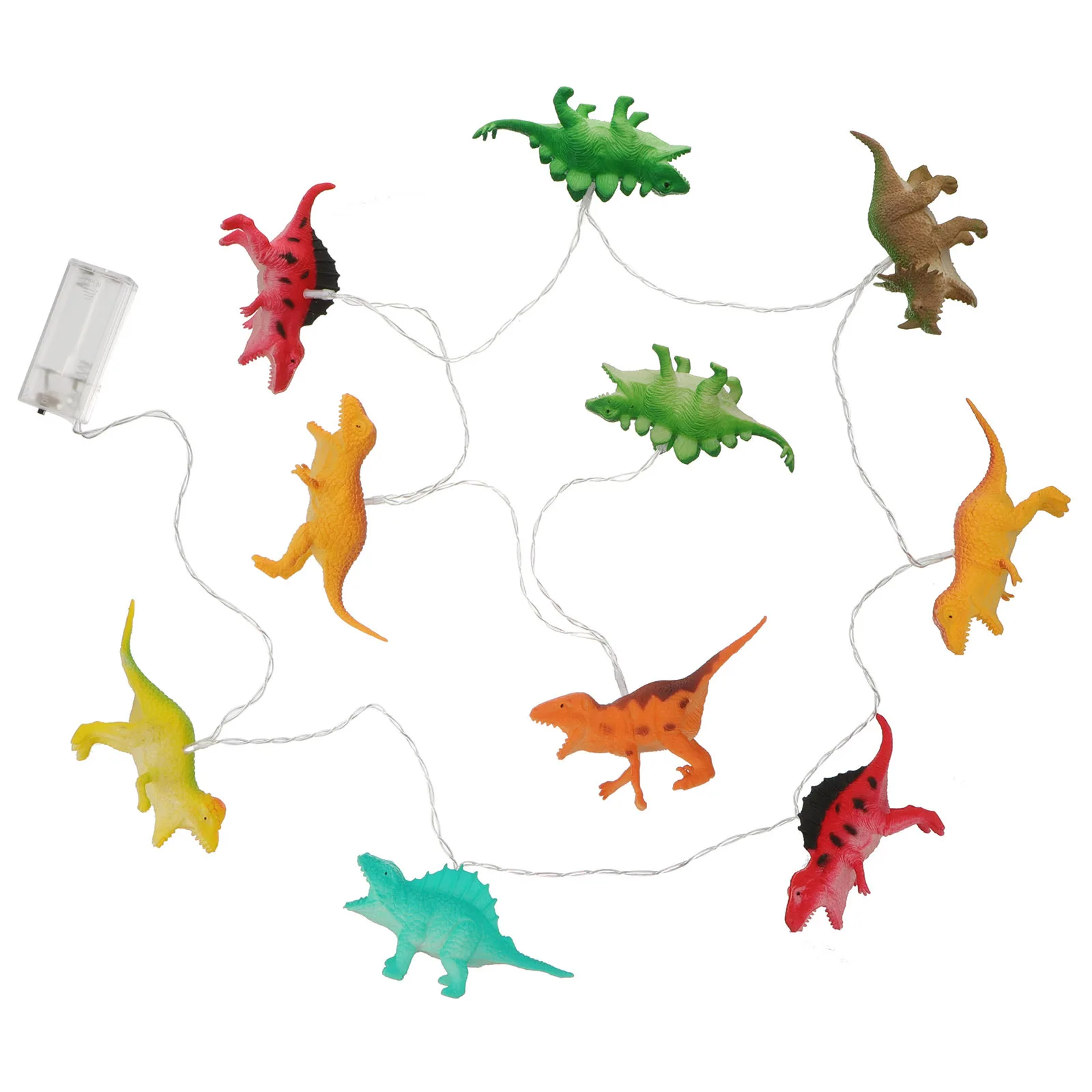 1 مجموعة ديناصور سلسلة أضواء Led تقليد الديناصورات ضوء لغرفة تعمل الإبداعية مصباح الطرف الديكور ليلة