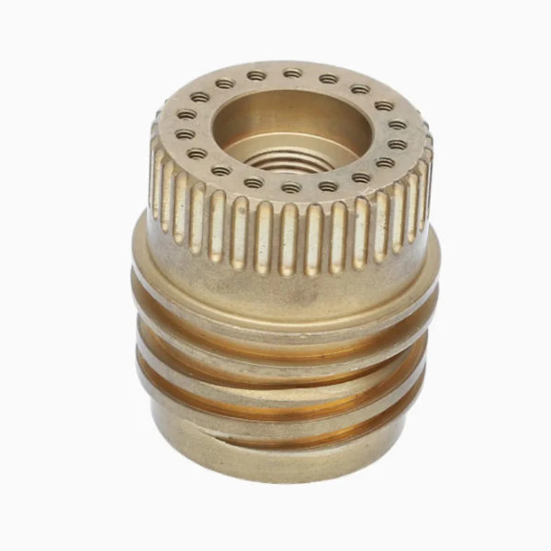 

Factory Fast Custom CNC Machining Parts Cnc Service Brass Toothed Threaded Sleeve